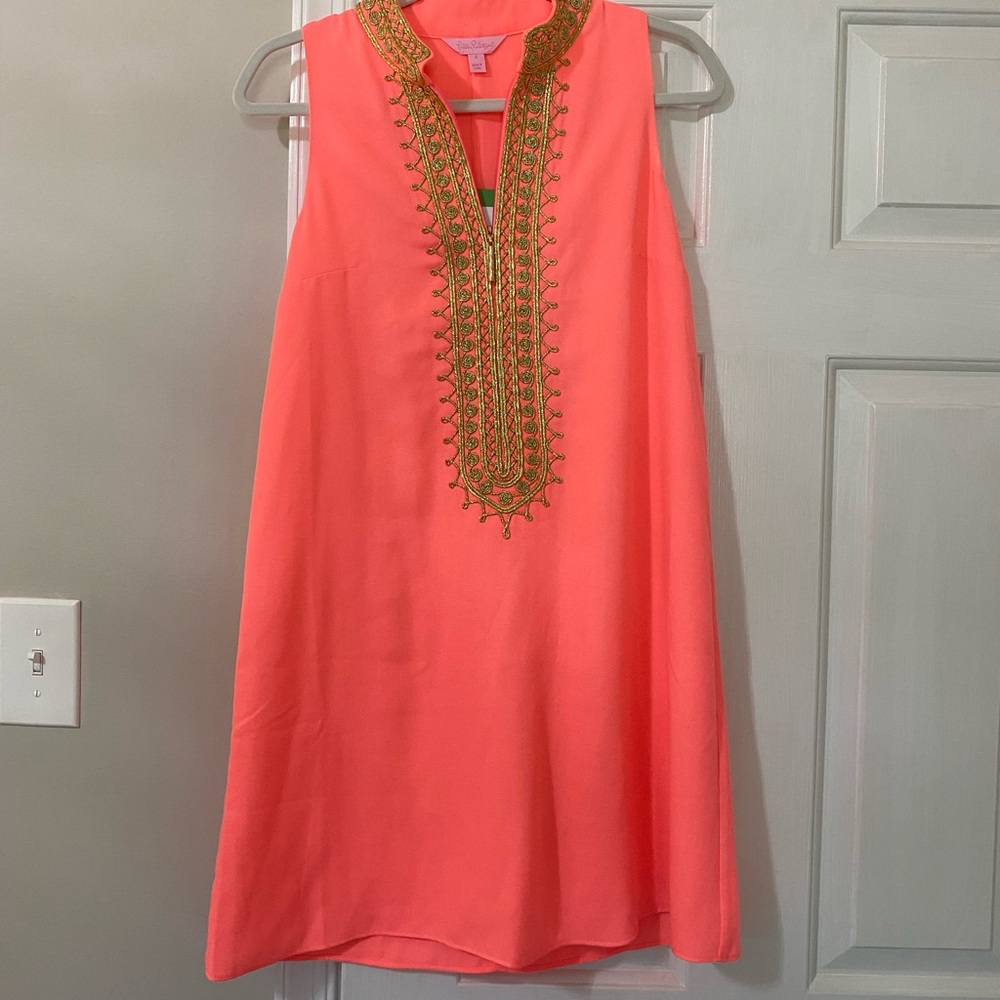 Lilly Pulitzer coral dress